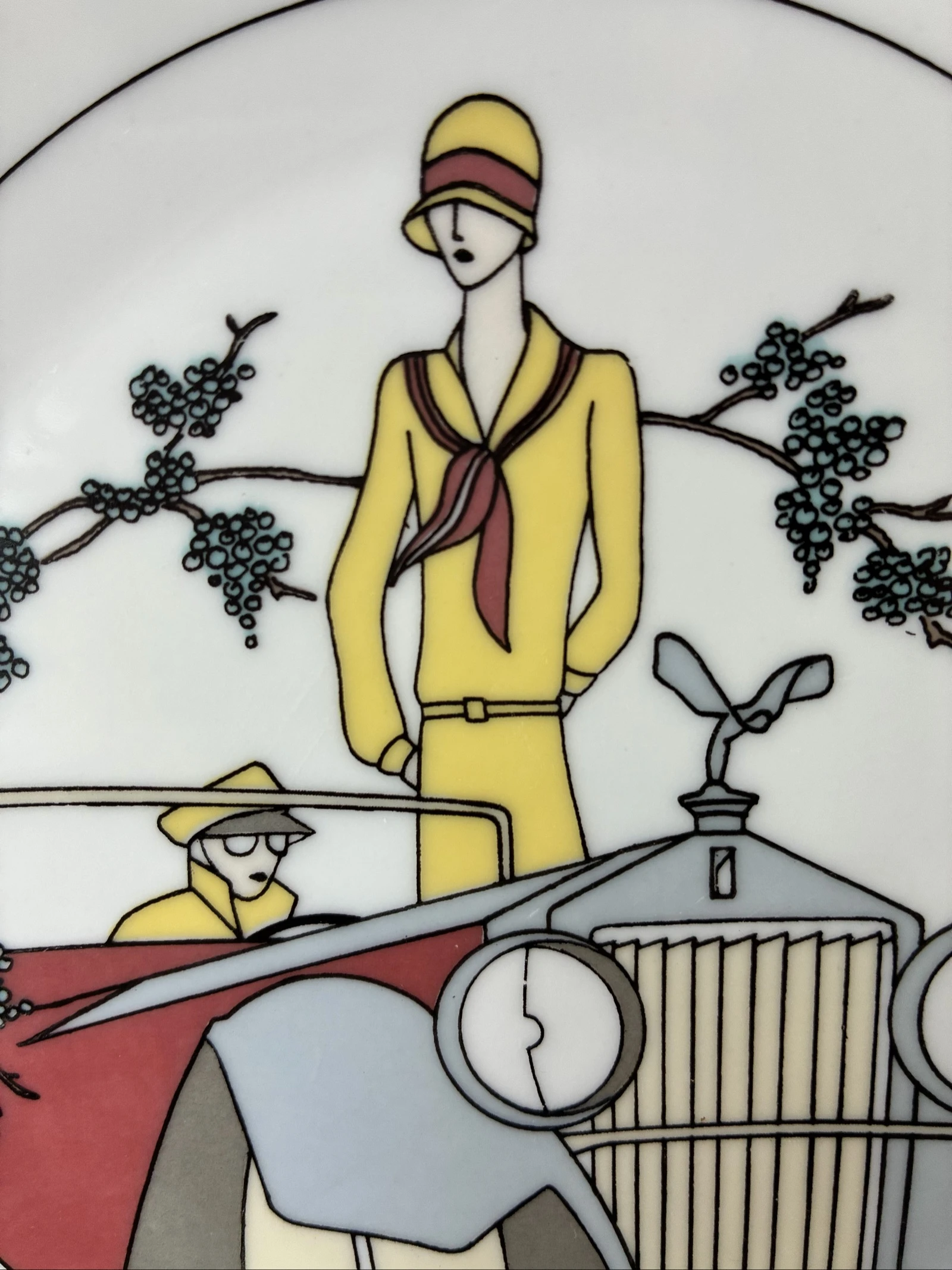 Placa de parede de porcelana francesa Rolls-Royce – Création Jacques Lobjoy – photo 3